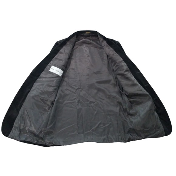 Stacy Adams Men's Cotton Velvety Soft Black 3 Button Blazer Sport Coat Sz 44R - Picture 4 of 10